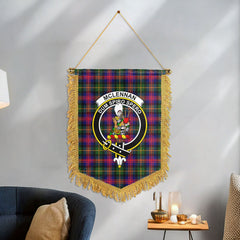 McLennan Modern Tartan Crest Wall Hanging Banner