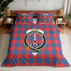 Blane Tartan Crest Bedding Set