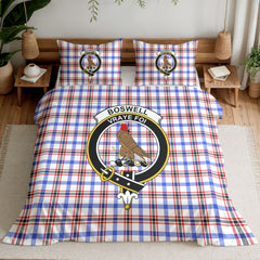 Boswell Modern Tartan Crest Bedding Set