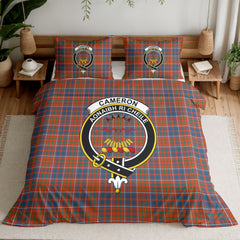 Cameron of Lochiel Ancient Tartan Crest Bedding Set