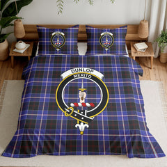 Dunlop Modern Tartan Crest Bedding Set