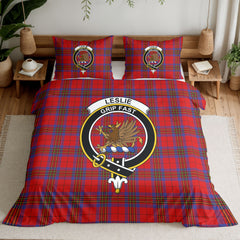 Leslie Modern Tartan Crest Bedding Set