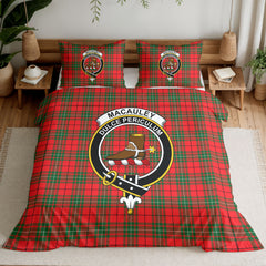 MacAuley Modern Tartan Crest Bedding Set