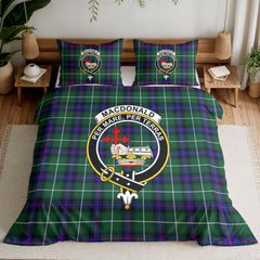 MacDonald of the Isles Hunting Modern Tartan Crest Bedding Set