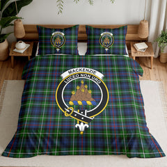 MacKenzie Modern Tartan Crest Bedding Set