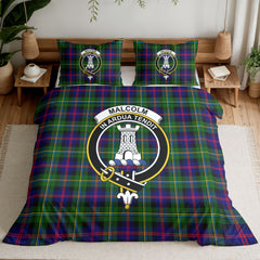 Malcolm (or MacCallum) Tartan Crest Bedding Set
