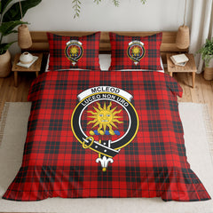 McLeod of Raasay Tartan Crest Bedding Set