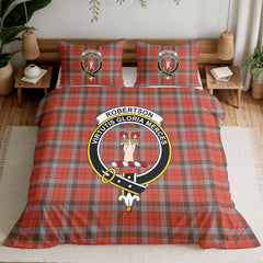 Robertson Weathered Tartan Crest Bedding Set