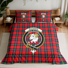 Ruthven Modern Tartan Crest Bedding Set