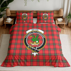 Seton Modern Tartan Crest Bedding Set