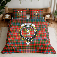 Stewart Royal Tartan Crest Bedding Set