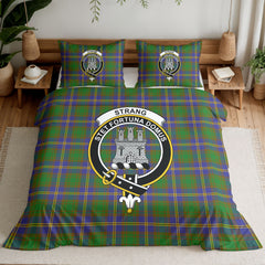 Strang (or Strange) Tartan Crest Bedding Set