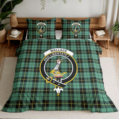 Wallace Hunting Ancient Tartan Crest Bedding Set