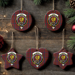 Lyall Tartan Crest Christmas Ceramic Ornament