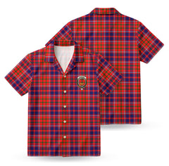 Cameron of Lochiel Modern Tartan Crest Hawaiian Shirt