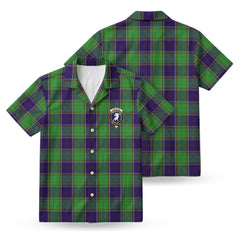 Colville Tartan Crest Hawaiian Shirt