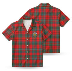 Cumming Modern Tartan Crest Hawaiian Shirt