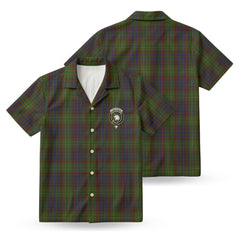 Cunningham Hunting Modern Tartan Crest Hawaiian Shirt