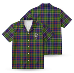Dalrymple Tartan Crest Hawaiian Shirt
