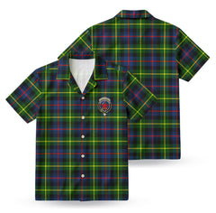 Farquharson Modern Tartan Crest Hawaiian Shirt