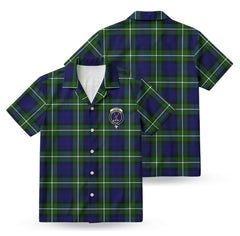 Forbes Modern Tartan Crest Hawaiian Shirt