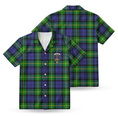 Gordon Modern Tartan Crest Hawaiian Shirt