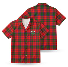 Grant Modern Tartan Crest Hawaiian Shirt