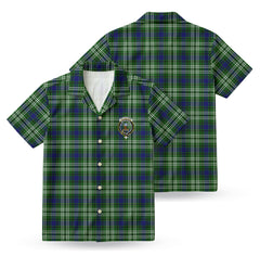 Haliburton Tartan Crest Hawaiian Shirt