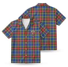 MacBeth Modern Tartan Crest Hawaiian Shirt