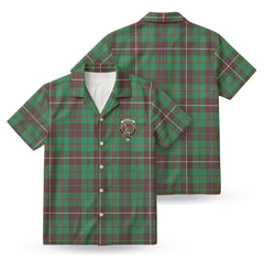 MacKinnon Hunting Ancient Tartan Crest Hawaiian Shirt