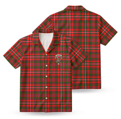 MacKinnon Modern Tartan Crest Hawaiian Shirt