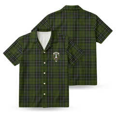 MacLean Hunting Tartan Crest Hawaiian Shirt