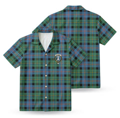 Malcolm Ancient Tartan Crest Hawaiian Shirt