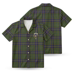 McMillan Hunting Modern Tartan Crest Hawaiian Shirt
