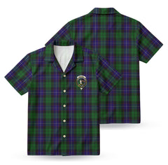 Mitchell Tartan Crest Hawaiian Shirt