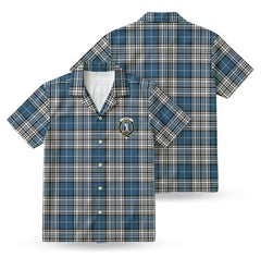 Napier Modern Tartan Crest Hawaiian Shirt