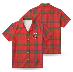 Ross Modern Tartan Crest Hawaiian Shirt