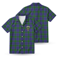 Strachan Tartan Crest Hawaiian Shirt