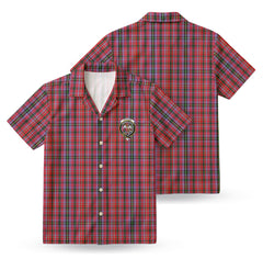 Straiton Tartan Crest Hawaiian Shirt