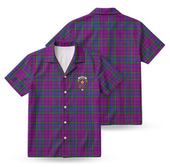 Wardlaw Modern Tartan Crest Hawaiian Shirt