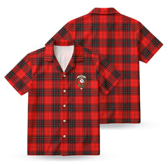 Wemyss Modern Tartan Crest Hawaiian Shirt