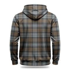 Black Watch Weathered Tartan Crest Hoodie