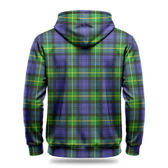 Gordon Modern Tartan Crest Hoodie