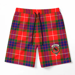 Abernathy Tartan Crest Men's Beach Shorts