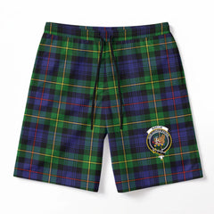 Baillie Tartan Crest Men's Beach Shorts