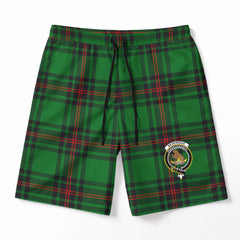 Beveridge Tartan Crest Men's Beach Shorts