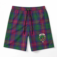 Cairns Tartan Crest Men's Beach Shorts