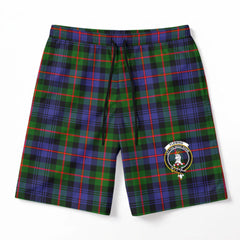 Fleming Tartan Crest Men's Beach Shorts