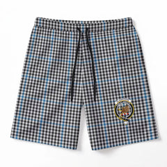 Gladstone Tartan Crest Men's Beach Shorts