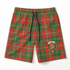 Hay Ancient Tartan Crest Men's Beach Shorts